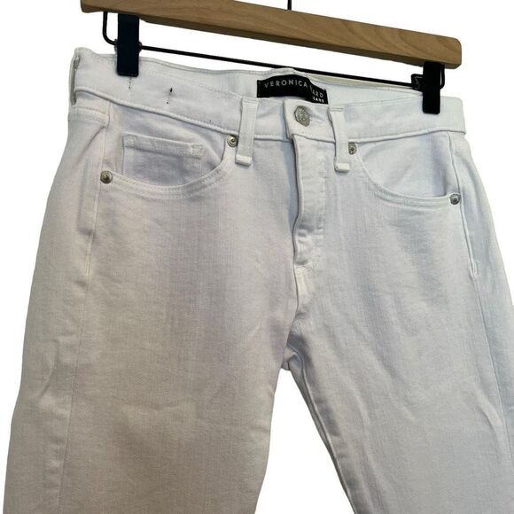 Veronica Beard Brooke 8.5” Skinny White Jeans Size 27 - Picture 4 of 9